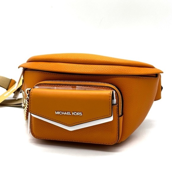 Michael Kors Maisie Large 2 in 1 Sling Pack Crossbody Bag Cider (NWT)